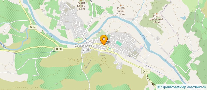 localisation de l'entreprise PROMOGAT ACHAT CONSTRUCTION VENTE  CESSENON-SUR-ORB