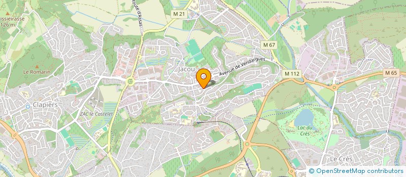 localisation de l'entreprise PROMOGETEC à JACOU