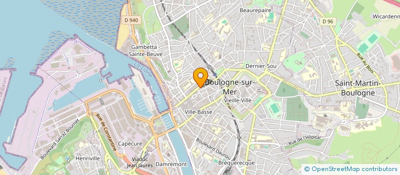 localisation de l'entreprise PROMOGIL à BOULOGNE-SUR-MER