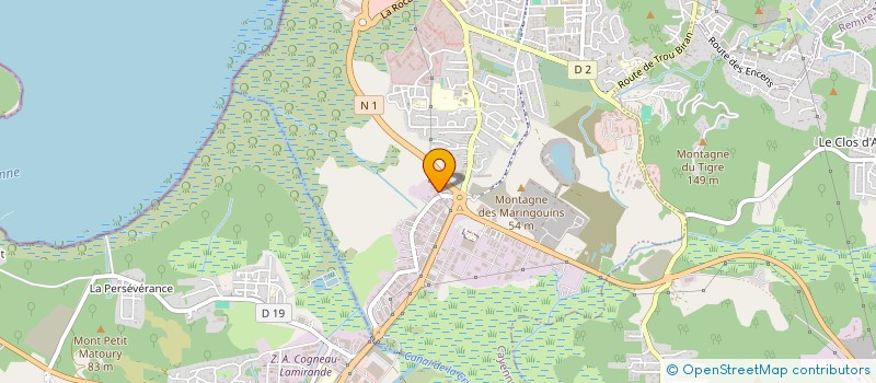 localisation de l'entreprise PROMOLATINOS 973  CAYENNE