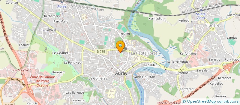 localisation de l'entreprise PROMOLDING à AURAY