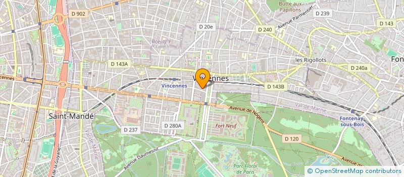 localisation de l'entreprise PROMOLOC à VINCENNES