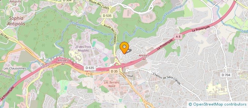 localisation de l'entreprise PROMOLOP à ANTIBES