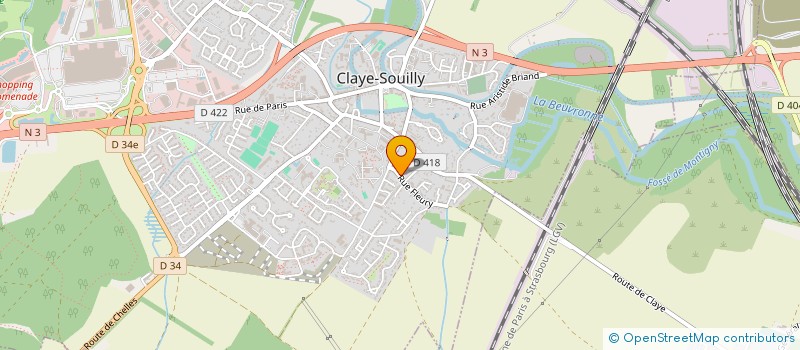 localisation de l'entreprise PROMOPAL à CLAYE-SOUILLY