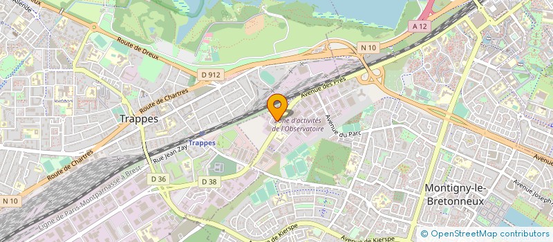 localisation de l'entreprise PROMOPOLE SEML  MONTIGNY-LE-BRETONNEUX