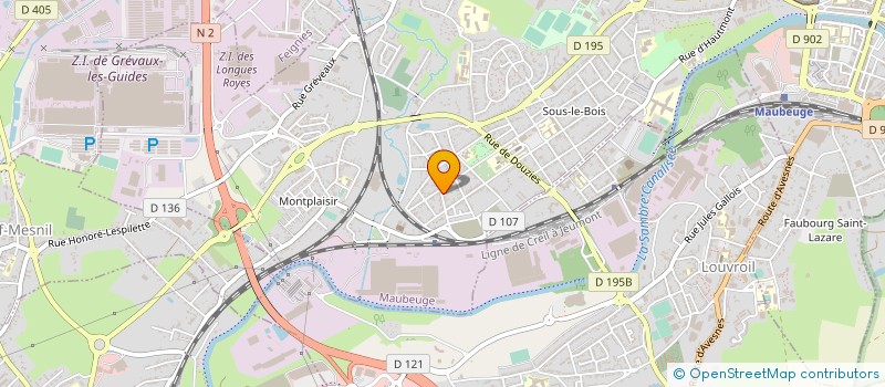 localisation de l'entreprise PROMOPRIX  MAUBEUGE