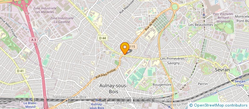 localisation de l'entreprise PROMOPUB à AULNAY SOUS BOIS