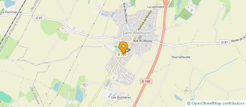 localisation de l'entreprise PROMOSAB à SAINT-MATHURIN