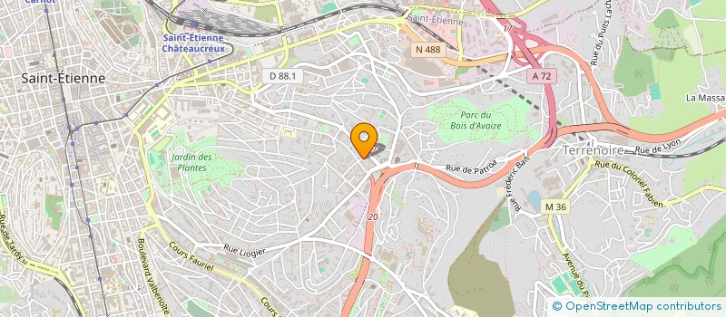 localisation de l'entreprise PROMOSPORT  SAINT-ETIENNE