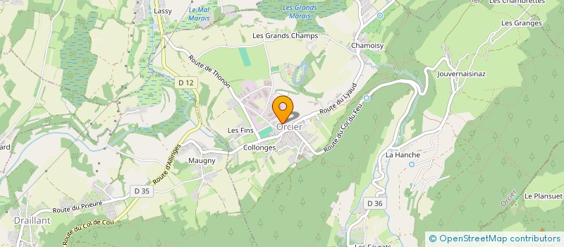 localisation de l'entreprise PROMOSUD LEMAN  ORCIER