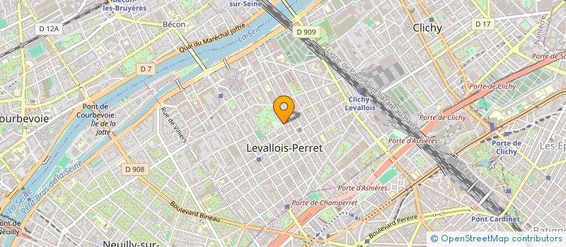 localisation de l'entreprise PROMOT IND NEGOCE TRANSP EXPOR à LEVALLOIS PERRET