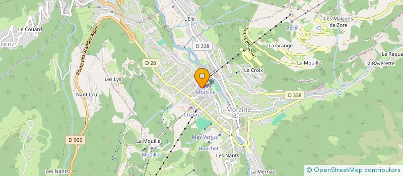 localisation de l'entreprise PROMOTEAM  MORZINE