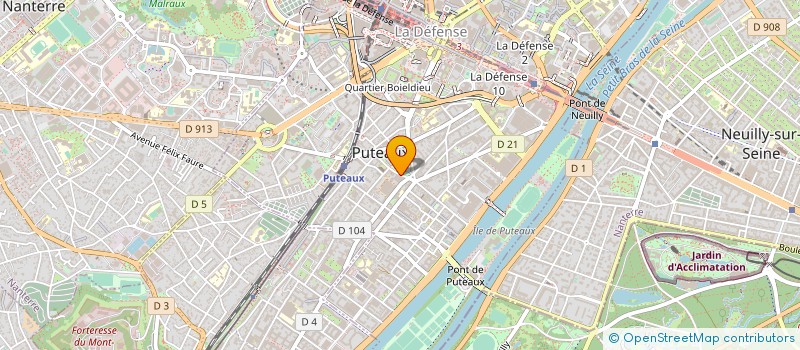 localisation de l'entreprise PROMOTELEC à COURBEVOIE