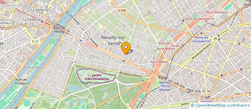 localisation de l'entreprise PROMOTHEE à NEUILLY-SUR-SEINE