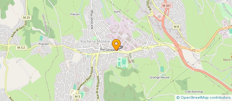 localisation de l'entreprise PROMOTHERM  ROCHE-LA-MOLIERE