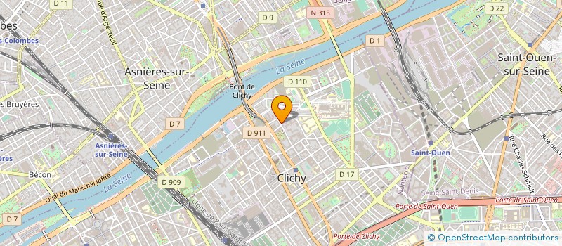 localisation de l'entreprise PROMOTION AMENAGEMENT EN ILE DE FRANCE à CLICHY