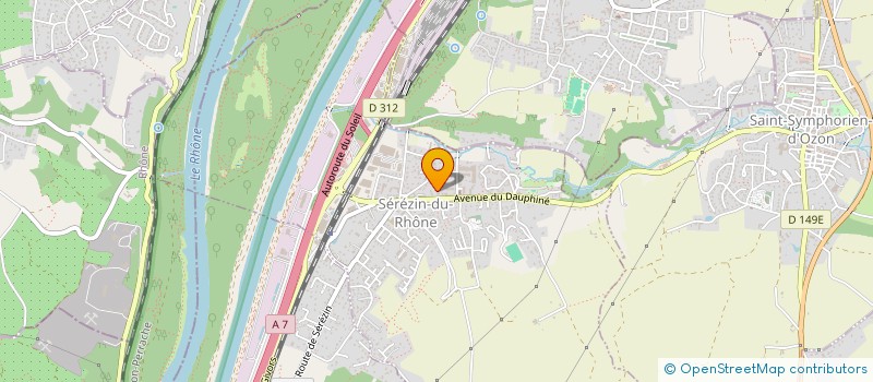 localisation de l'entreprise PROMOTION BERNARD ROS  SEREZIN-DU-RHONE