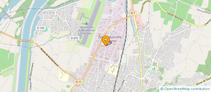 localisation de l'entreprise PROMOTION BERTHOULY INTERNATIONAL 2000  MONTELIMAR