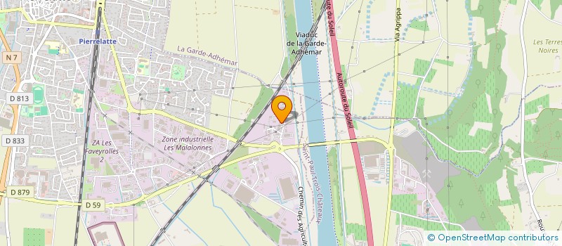 localisation de l'entreprise PROMOTION CAPILLAIRE  PIERRELATTE