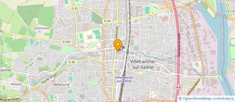 localisation de l'entreprise PROMOTION COMMERCE CALADOIS  VILLEFRANCHE-SUR-SAONE