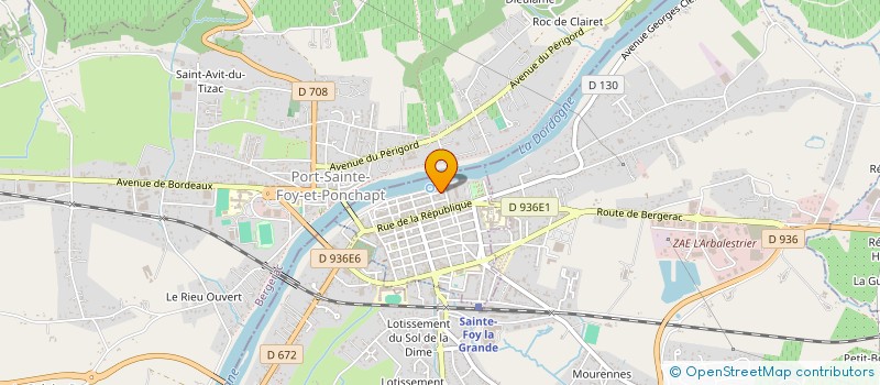 localisation de l'entreprise PROMOTION CREATION DIFFUSION  SAINTE-FOY-LA-GRANDE