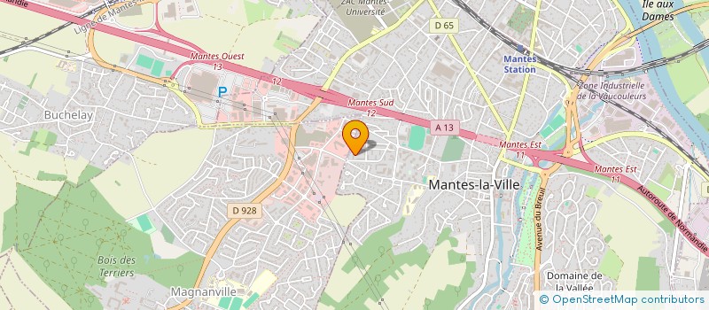 localisation de l'entreprise PROMOTION CULTURELLE MANTAISE à MANTES-LA-VILLE