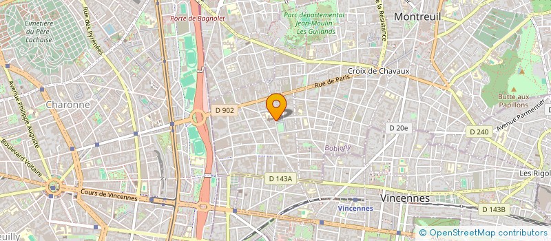 localisation de l'entreprise PROMOTION D'EVENEMENTS ARTISTIQUES à MONTREUIL