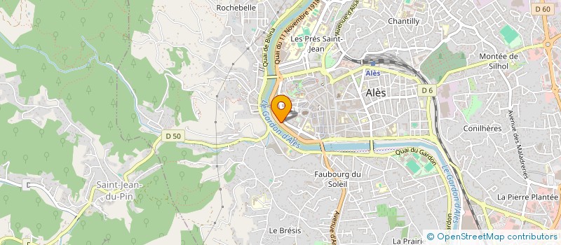 localisation de l'entreprise PROMOTION DE L'ART SPECTACLE  ALES