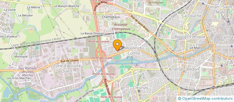 localisation de l'entreprise PROMOTION DE L'HYGIENE DURABLE  RENNES