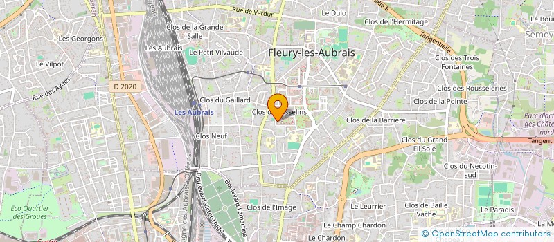 localisation de l'entreprise PROMOTION DES ARTISTES POUR DES OEUVRES CARITATIVES à FLEURY-LES-AUBRAIS