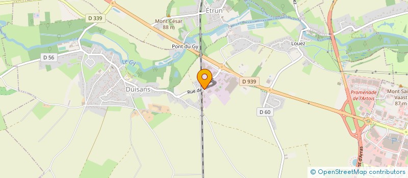 localisation de l'entreprise PROMOTION DES BONNETTES ARRAS  DUISANS