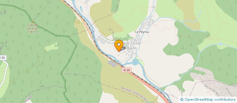 localisation de l'entreprise PROMOTION DEVELOPPEMENT CONSTRUCTION à ORNOLAC-USSAT-LES-BAINS