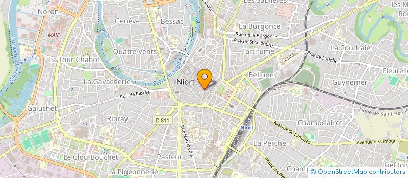 localisation de l'entreprise PROMOTION DEVELOPPEMENT METIERS BOUCHE  NIORT