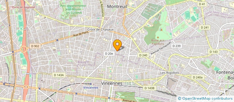 localisation de l'entreprise PROMOTION ECLOE SUPERIEUR INFORMATIQUE à MONTREUIL