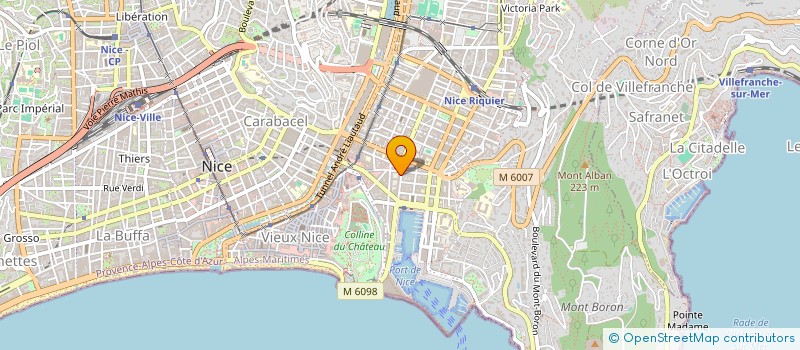 localisation de l'entreprise PROMOTION ELECTRICITE BATIMENT à NICE