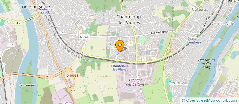 localisation de l'entreprise PROMOTION EMPLOI INSERTION RIVES DE SEINE à CHANTELOUP-LES-VIGNES