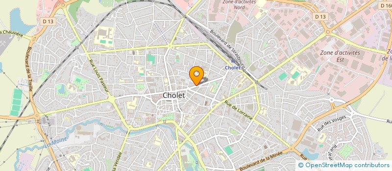 localisation de l'entreprise PROMOTION ET DEVELOPPEMENT DU CYCLISME à CHOLET