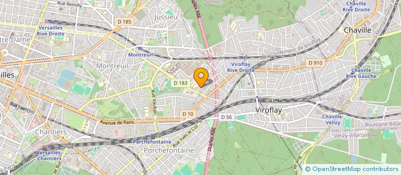 localisation de l'entreprise PROMOTION ET DIFFUSION à VERSAILLES