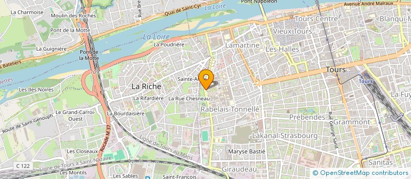 localisation de l'entreprise PROMOTION ET VALORISATION DES STATISTIQUES APPLIQUEES A LA RECHERCHE CLINIQUE à TOURS