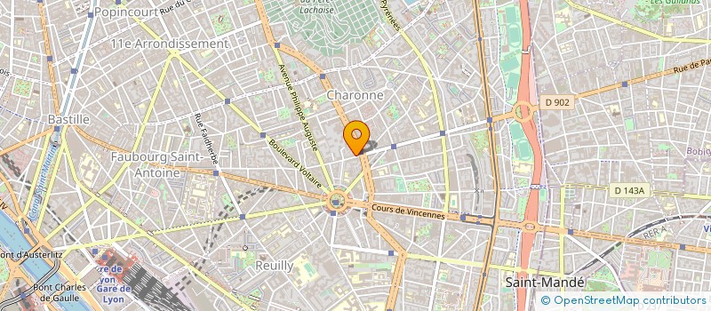 localisation de l'entreprise PROMOTION EUROPEENNE DU MEUBLE à PARIS