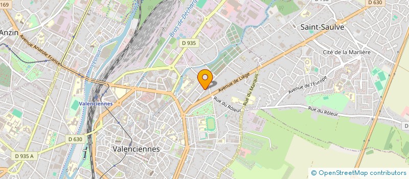 localisation de l'entreprise PROMOTION FORMATION CREATION ARTISTIQUE  VALENCIENNES