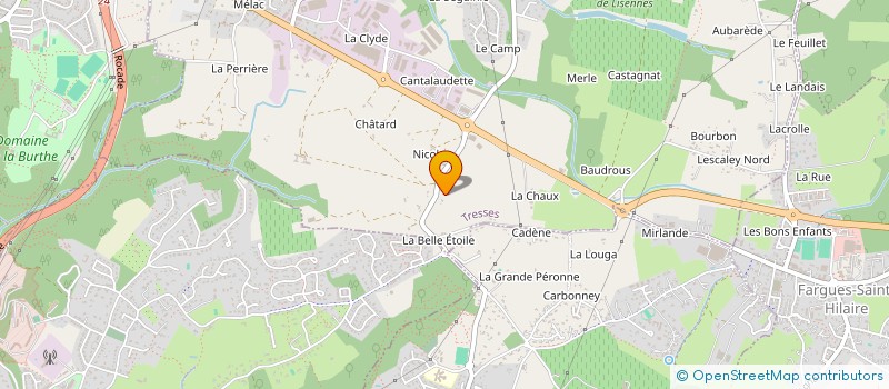 localisation de l'entreprise PROMOTION GIRONDINE SONORISATION à TRESSES