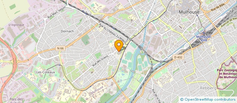 localisation de l'entreprise PROMOTION HANDBALL ALSACE SUD  MULHOUSE