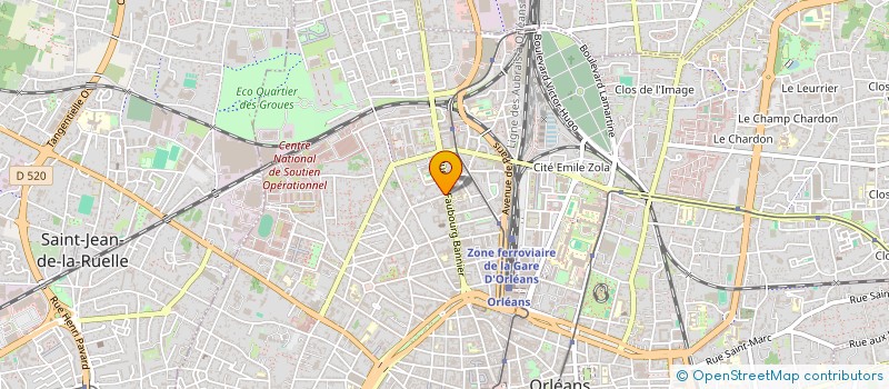 localisation de l'entreprise PROMOTION IMMOBILIERE DU CENTRE SARL à ORLEANS