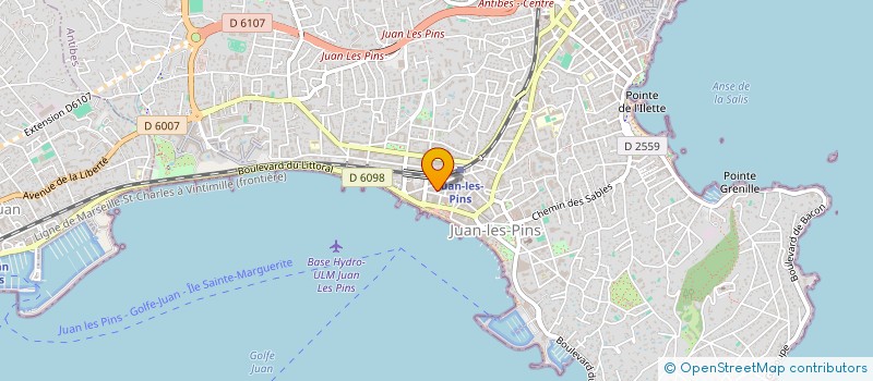 localisation de l'entreprise PROMOTION IMMOBILIERE DU MIDI à ANTIBES