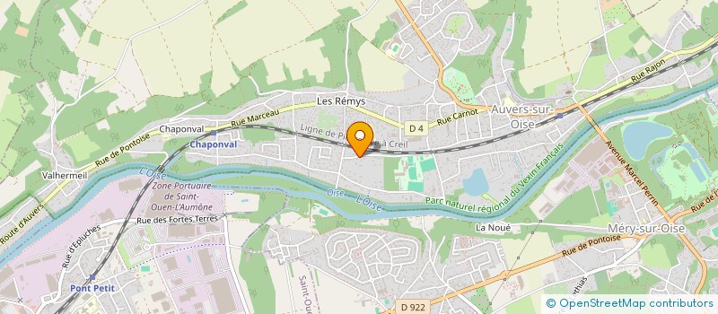localisation de l'entreprise PROMOTION INNOVATION TECHNIQUE  AUVERS-SUR-OISE