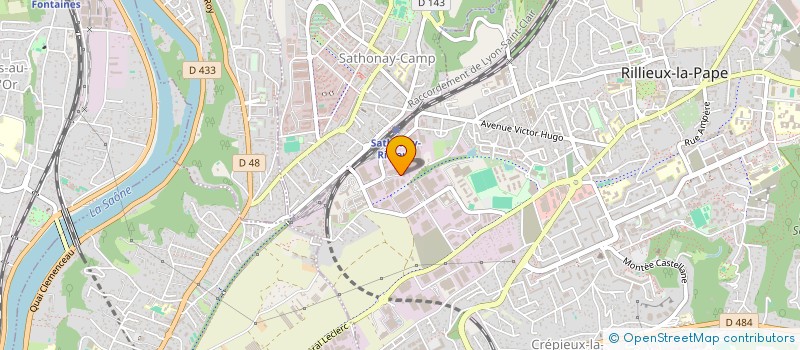 localisation de l'entreprise PROMOTION L ET H à RILLIEUX-LA-PAPE