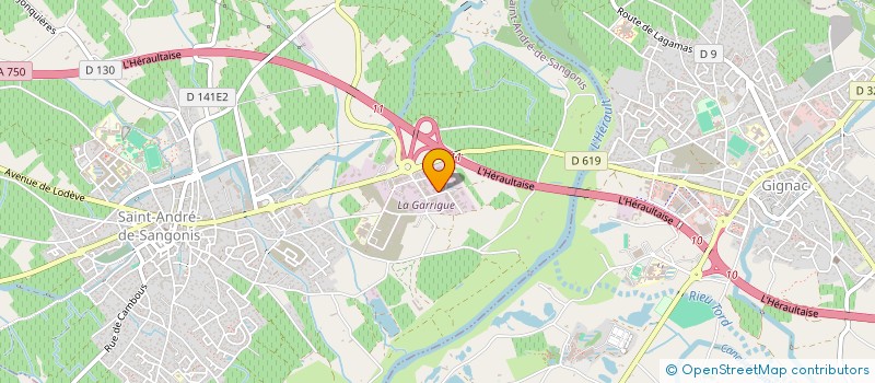 localisation de l'entreprise PROMOTION MCP  SAINT-ANDRE-DE-SANGONIS