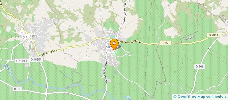 localisation de l'entreprise PROMOTION MINERVOIS à SIRAN