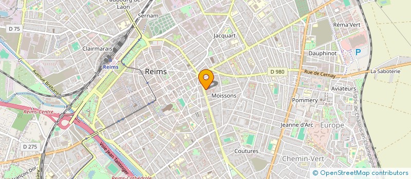 localisation de l'entreprise PROMOTION OENO - REIMS  REIMS